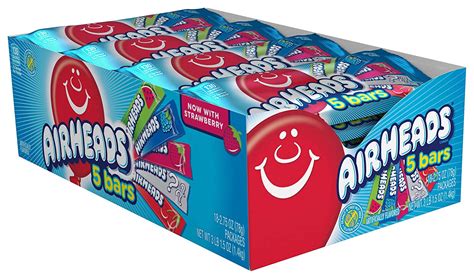 Airheads Variety 5 Full Size Bars Pack With Counter Display Assorted