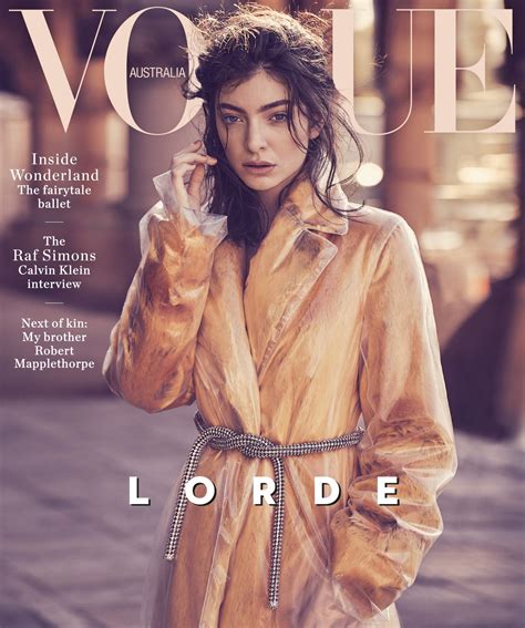 First Look Lorde Covers Vogue Australias October 2017 Issue Vogue