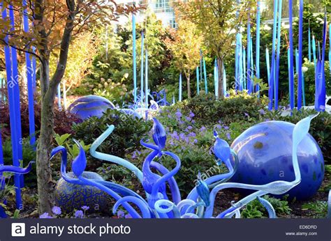 Dale Chihuly Glass Sculpture Chihuly Garden And Glass Seattle Stock