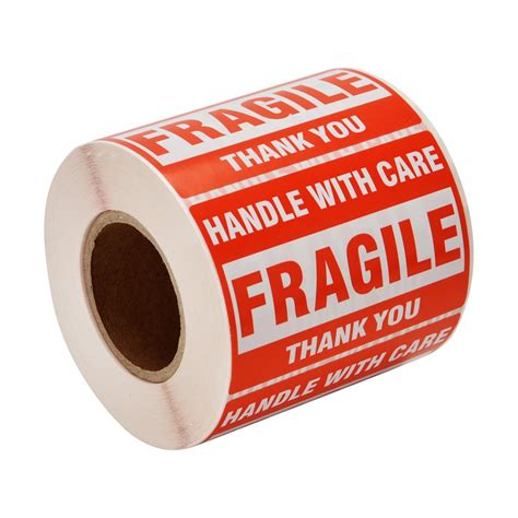 Buy 1 Roll 500 Labels 3 X 5 Fragile Stickers Handle With Care