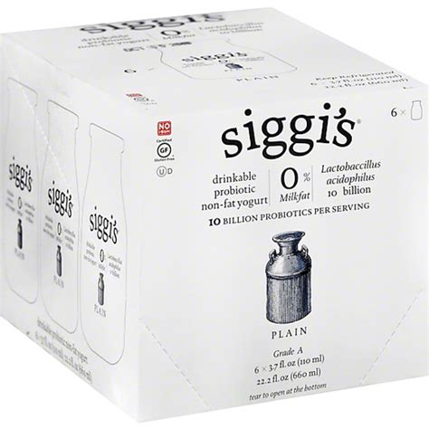 Siggis Yogurt Drinkable Probiotic Non Fat Plain Dairy Priceless