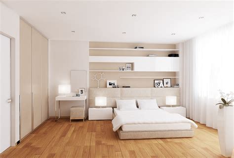 White Cream Bedroom Interior Design Ideas