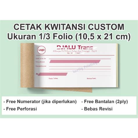 Jual Cetak Kwitansi Custom Rangkap Rangkap Surat Jalan Invoice