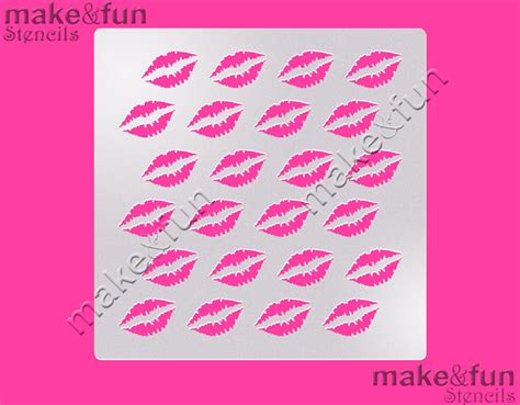 Lips Pattern Cake Stencil Airbrushing Dyotorten Schablonen Royal I Make And Fun Stencils