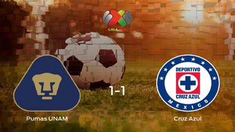 Pumas UNAM Cruz Azul Resultado Resumen Y Goles En Directo Del
