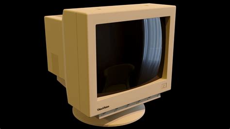 Old Pc Monitor 3d Model Cgtrader