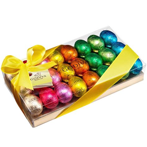 Godiva Wrapped Chocolate Treasure 24 Pcs Easter Eggs Chocolate