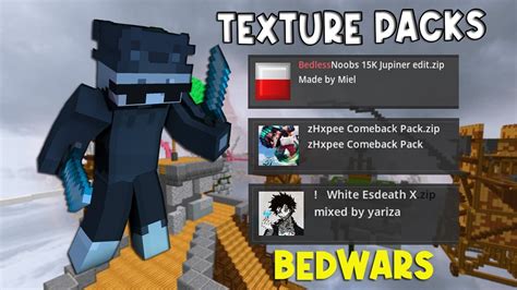 Top 3 Texture Packs Para Bedwars Fps Boost Hypixel Bedwars Youtube