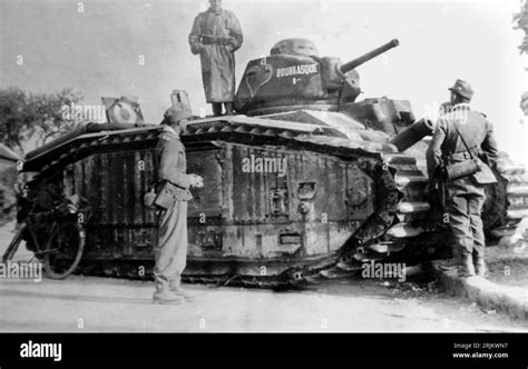 World War Ii France Tanks B1 Bis French Char B1 Bis Tank Of The