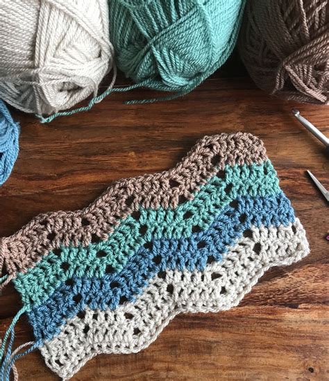 Easy Peasy Chevron Blanket Free Pattern Crochet Ripple Pattern