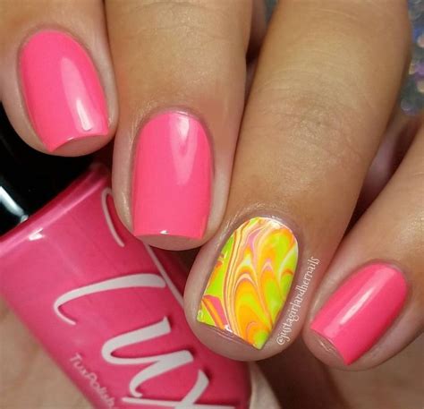 Pin By Ivana Grujić On Watermarble Nails Nails Beauty
