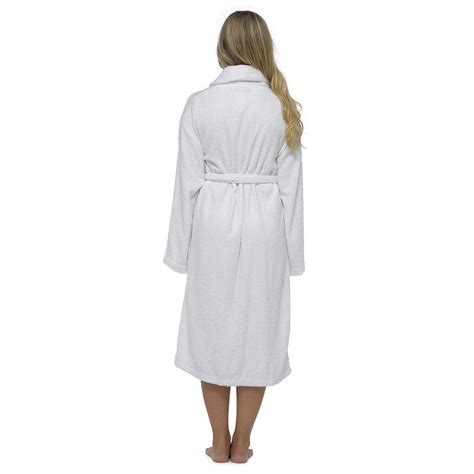 Womensladies 100 Cotton Terry Towelling Bath Robedressing Gown Size