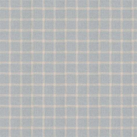 Chambray Blue Check Linen Multi Purpose Converted Drapery And