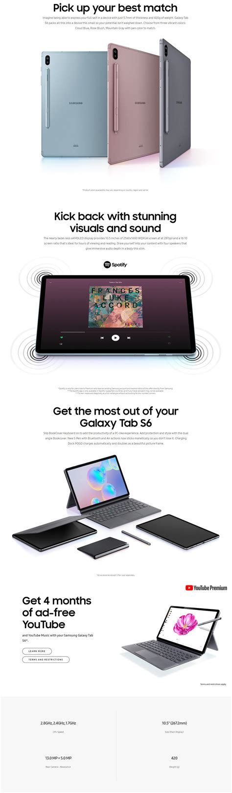 Care samsung my galaxy india. Samsung Galaxy Tab S6 10.5 2019 Tablet (T865) - Original 1 ...