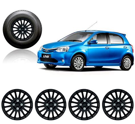 Autopearl 14 Inch Car Wheel Cover Cap For Etios Liva Set Of 4