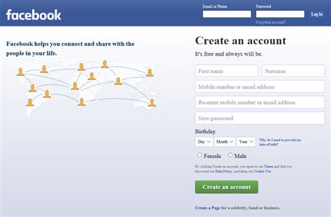 To create a facebook account: How to Set up a Facebook Account | Forerunner Computer Systems
