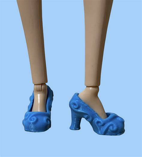 Stl File Barbie Type Doll Heel Shoes・3d Print Design To Download・cults