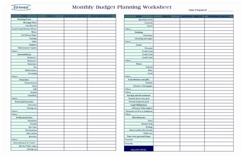 Grocery Budget Spreadsheet With Free Monthly Budget Template Frugal