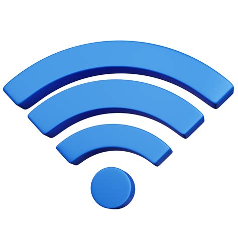 3d Rendering Blue Wifi Isolated 9369021 Png