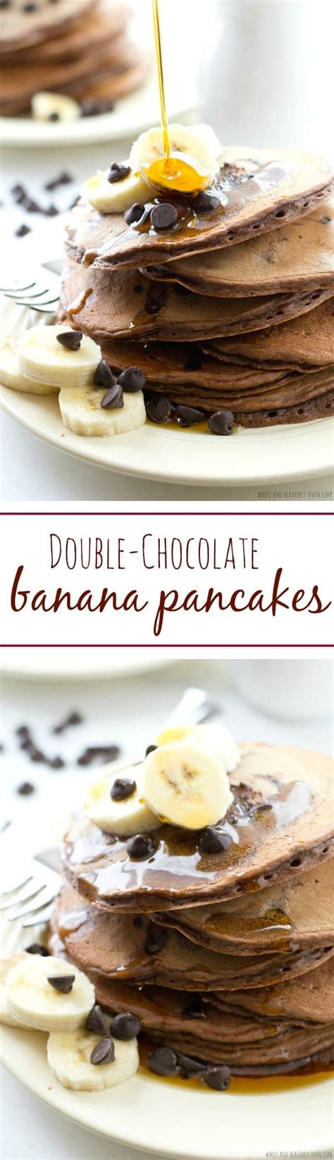 Double Chocolate Banana Pancakes