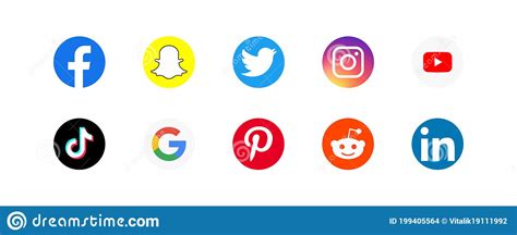 Facebook Tik Tok Twitter Instagram Youtube Snapchat Pinterest