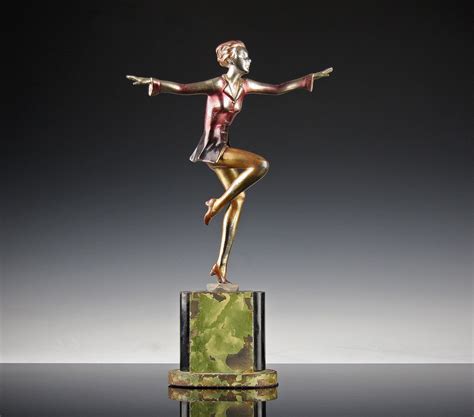 Art Deco Tänzerin Um 1920 Metall Female Dancer Skulptur Figur Sculpture Ebay