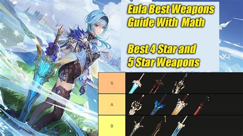 Guide To Eula Genshin Impact Build Weapons And Artifacts Mobile Legends