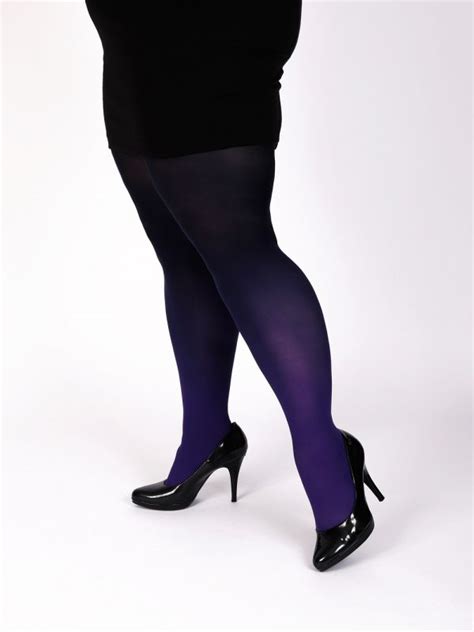 Plus Size Purple Black Tights Virivee Tights Unique Tights Designed And Made In Europe