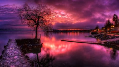 Purple Sunset Image Abyss