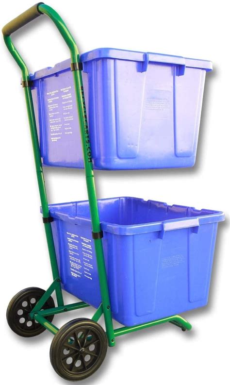 Recycle Bin Cart Heavy Duty Recycling Cartrobust 2 Wheels Moving