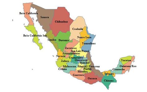 Provinces Of Mexico