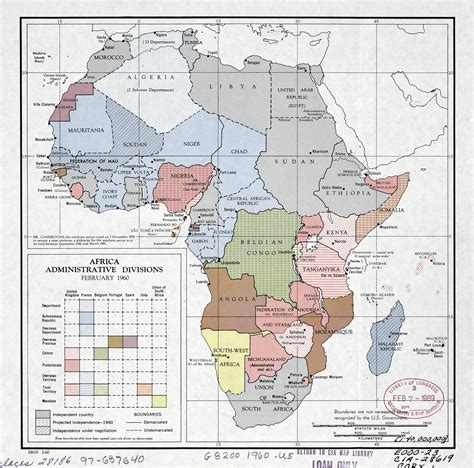 Administrative Map Of Africa