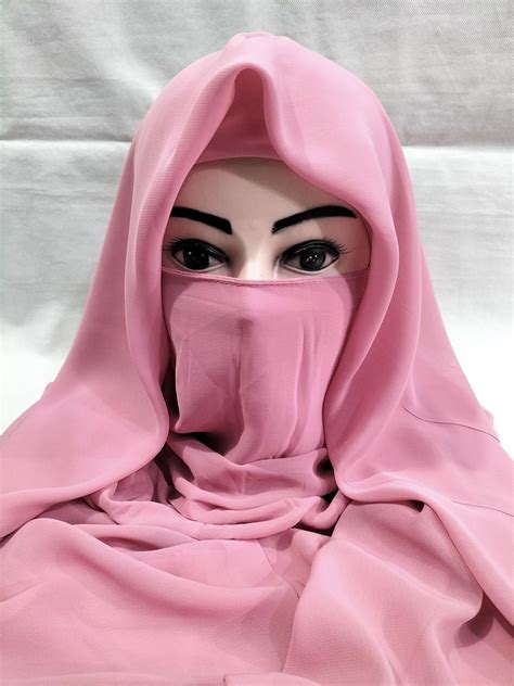Plain Niqab Ready To Wear Candy Pink Suzain Hijabs