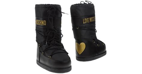 Love Moschino Boots In Black Lyst