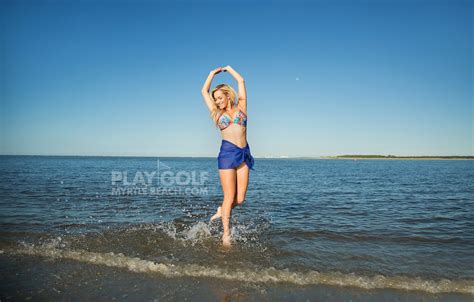 Paige Spiranac In Bikini For Play Golf Myrtle Beach January