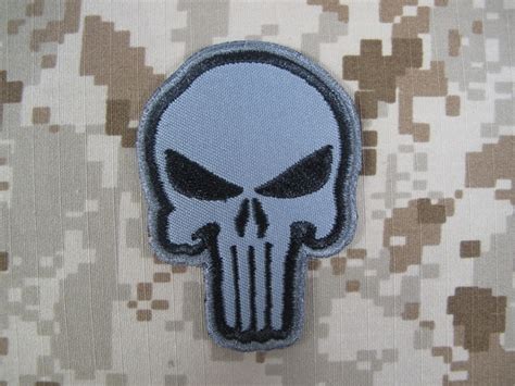 Specwarfare Airsoft Warrior Punisher Skull Navy Seal Velcro Patch Wg