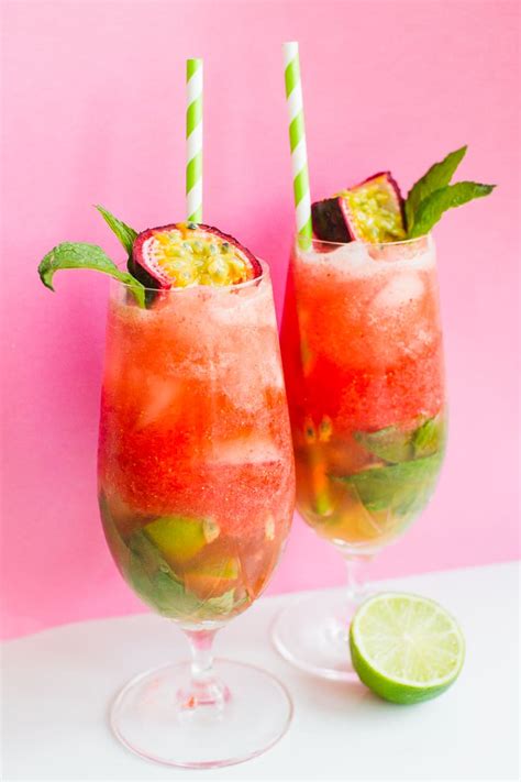 Passionfruit And Strawberry Mojitos Recipe The Perfect Summer Cocktail Bespoke Bride Wedding Blog