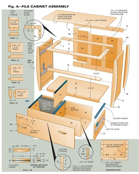 The filing cabinet can be the centerpiece of any home. AW Extra 1/3/13 - 4-Way File Cabinet - Popular Woodworking ...