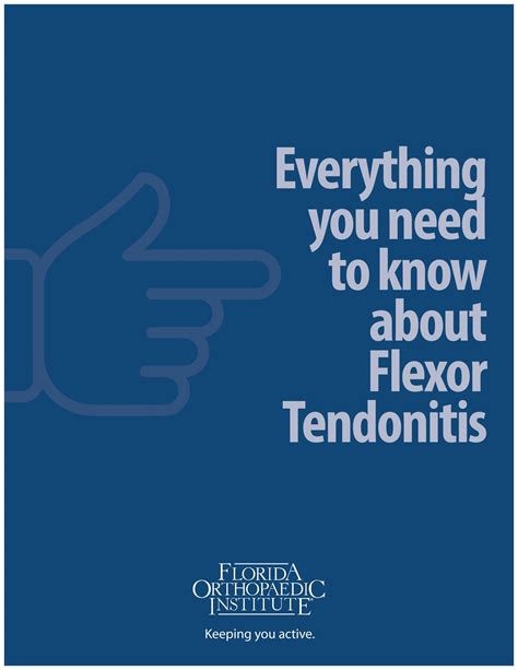 Flexor Tendonitis Florida Orthopaedic Institute