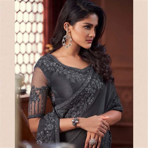 Black Homecoming Saree Design Sri Lanka Online Saree Shopping