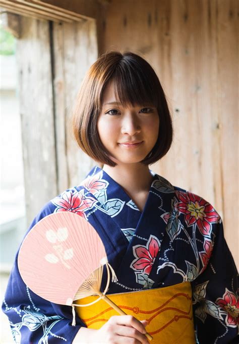 Sweet And Innocent Japanese Av Idol Mayu Kamiya Shows Her Amazing Body Wearing Kimono