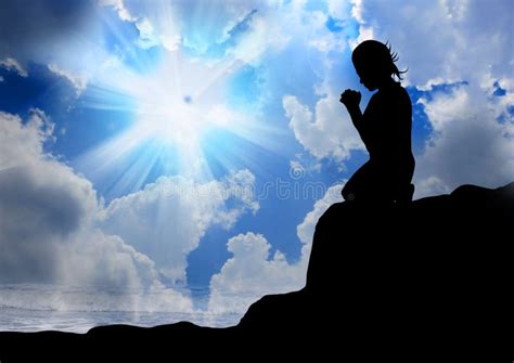 Woman Praying To God Stock Photo Image Of Beautiful 32660144