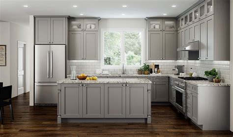 This unit also doubles as a tool storage cabinet. CNC Concord Elegant Dove Kitchen Cabinets