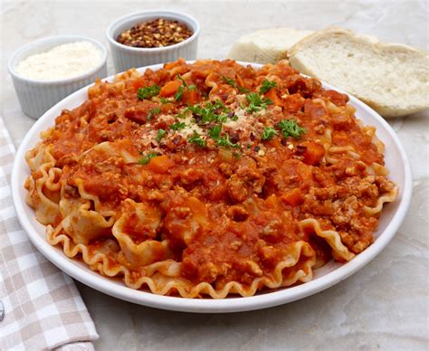 Bolognese Sauce is a hearty meat and vegetable sauce.