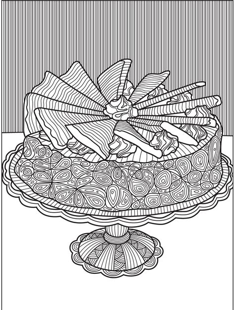 Pin On Cupcakes Cakes Coloring Pages For Adults