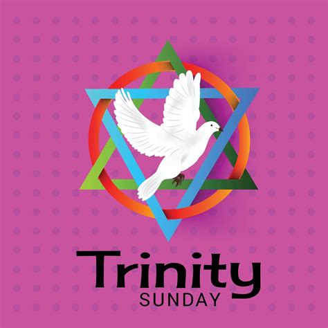 Vector Illustration Of A Background For Trinity Sunday 2181252 Vector
