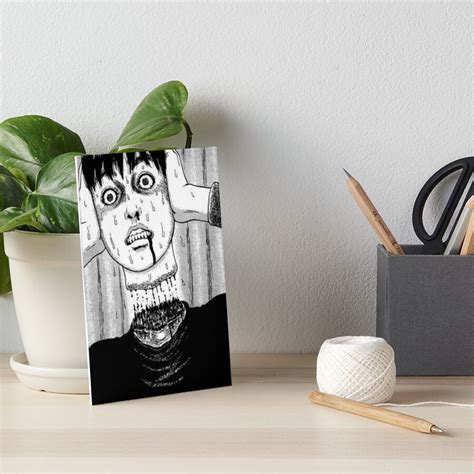 Junji Ito Tomio Red Turtleneck Art Board Print For Sale By