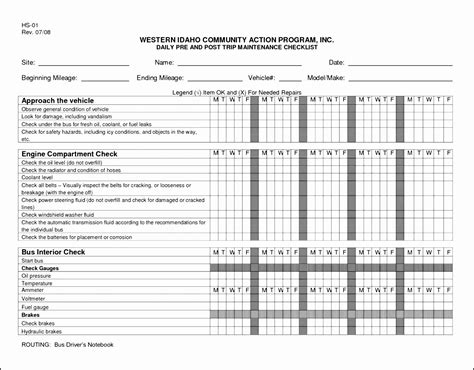 Facility Maintenance Schedule Excel Template New 7 Facility Maintenance