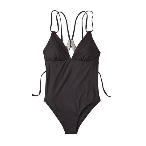 Patagonia Nanogrip Sunset Swell 1pc Swimsuit Womens In Black