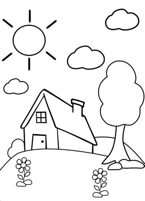 Free Coloring Pages For Preschool Home Design Ideas
